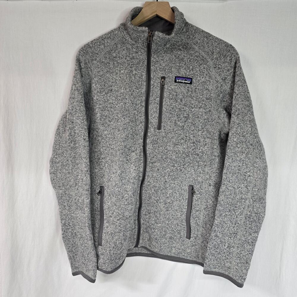 Patagonia Gray Lightweight Jacket with Full Zip and Stand-Up Collar